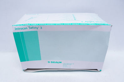 Braun 4251127-02 Introcan Safety 3 Closed IV Cath. 24G x 3/4inch - Box of 50